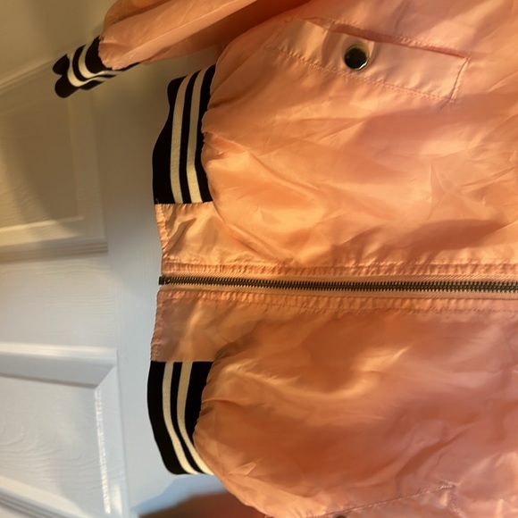 Ambiance Pink & Black Bomber Jacket Sz Small - Picture 6 of 8